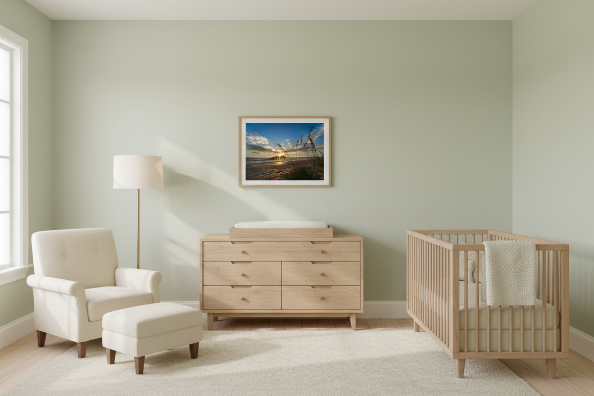 Fresh color nursery mockup